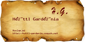 Hüttl Gardénia névjegykártya